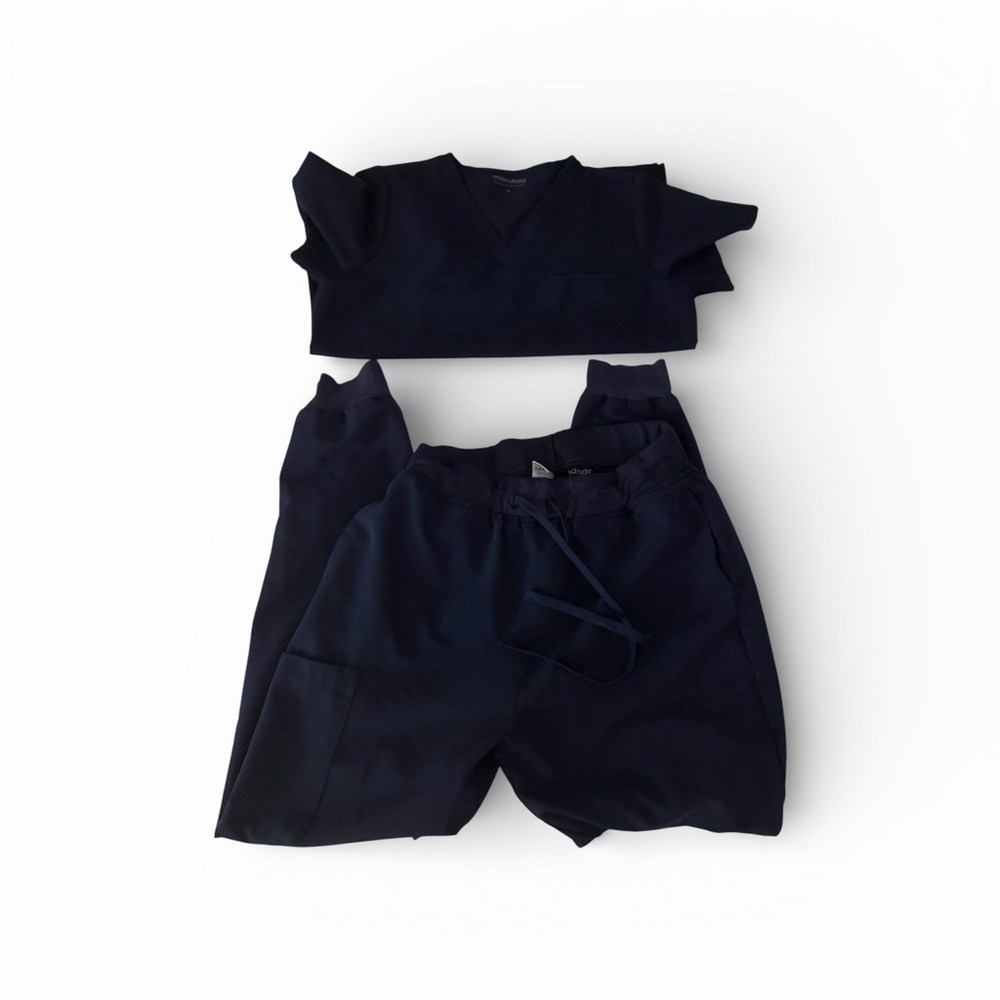 Navy Blue Women's Scrub Set